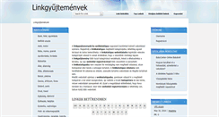 Desktop Screenshot of linkgyujtemenyek.hu